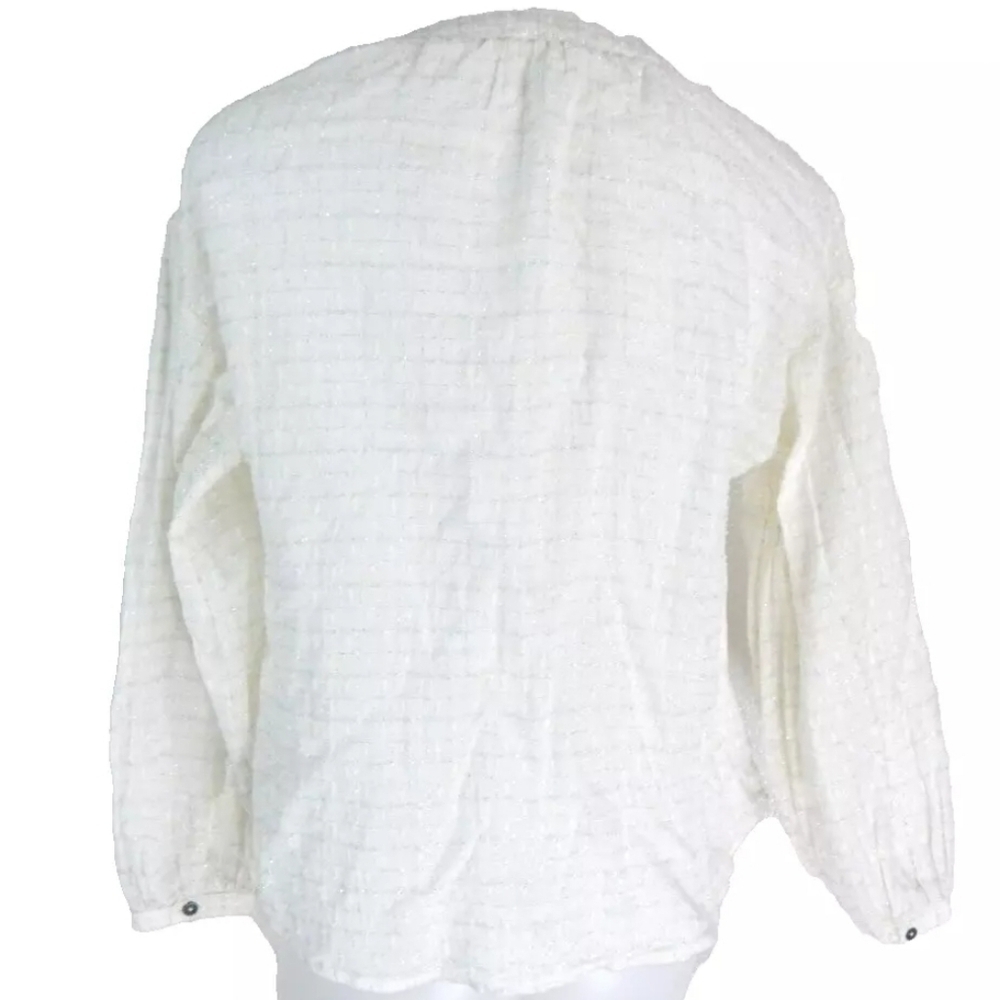 Anthropologie Martina Textured Clip Dot Top - Picture 4 of 4